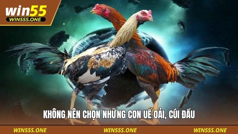 Không nên chọn những con uể oải, cúi đầu