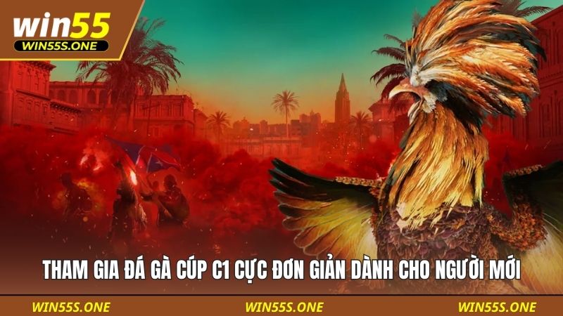 Tham gia đá gà cúp C1 cực đơn giản dành cho người mới